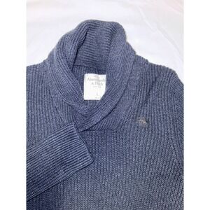 Y2K Abercrombie & Fitch Henley Blue Size Large Women's sweater Vintage